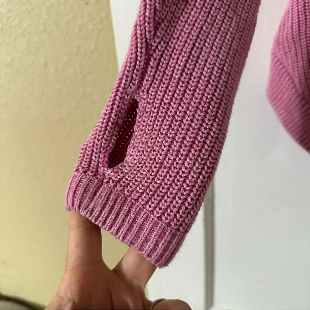 Ivivva By Lululemon Girls Size 14 To The Moon Pink One Snap Cardigan Hoodie